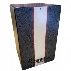 C721.701 Cajon Candela Tapa de Abedul con Amaranto y Doble Afinacion