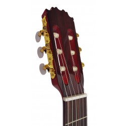 C320.580 Roja Guitarra Flamenca Vicente Tatay Tomas - Fondo de Sicomoro con Tapa de Abeto - Acabado Brillo Teñida de Rojo