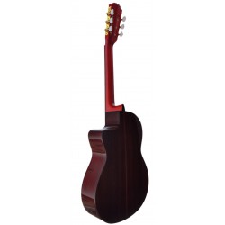 C320.580RS CEQ Roja Guitarra Flamenca Vicente Tatay Tomas - Fondo de Palosanto con Tapa de Abeto - Amplificada con Cutaway
