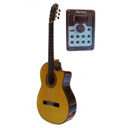Martinez MF5 CE Guitarra Flamenca Palosanto con Cutaway EQ Double MD100 Martinez (similar MFG-RS CE)