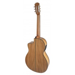 Vicente Tatay C320.580CE – Guitarra Flamenca Amplificada con Cutaway, Previo Joyo, Alma Ajustable y Golpeador