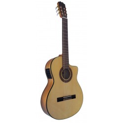 Vicente Tatay C320.580CE – Guitarra Flamenca Amplificada con Cutaway, Previo Joyo, Alma Ajustable y Golpeador