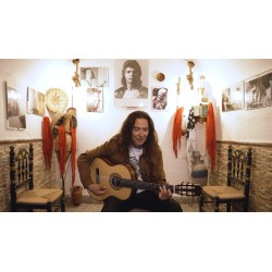 Antonio de Toledo • Modelo Tomatito Andalucia Blanca con tapa Torrefactada - Guitarra Flamenca en acabado Natural