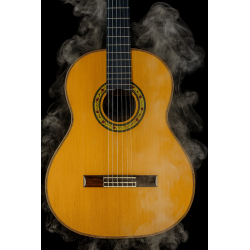 Antonio de Toledo • Modelo Tomatito Andalucia Blanca con tapa Torrefactada - Guitarra Flamenca en acabado Natural